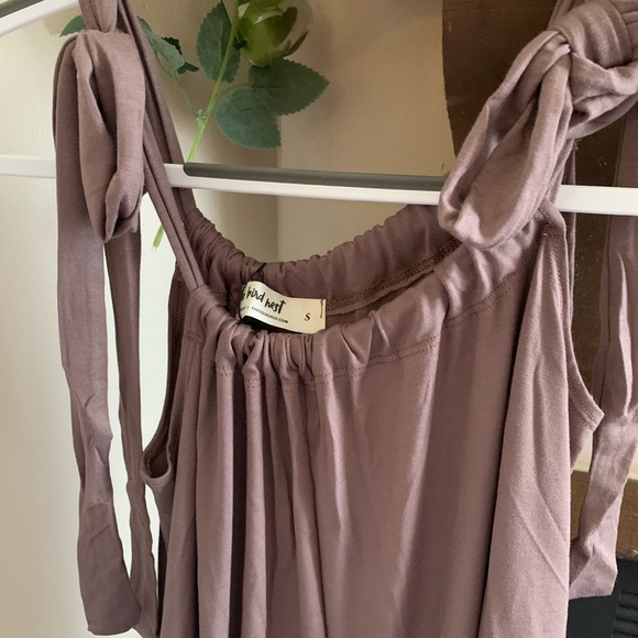 MAUVE SUSPENDER JUMPSUIT - Picture 5 of 6